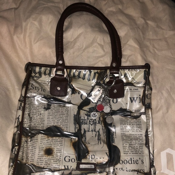 Galliano Bags New John Galliano Newspaper Purse Rare Designer